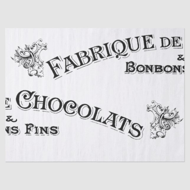 French Sign Tissue Tissue Paper (Front)