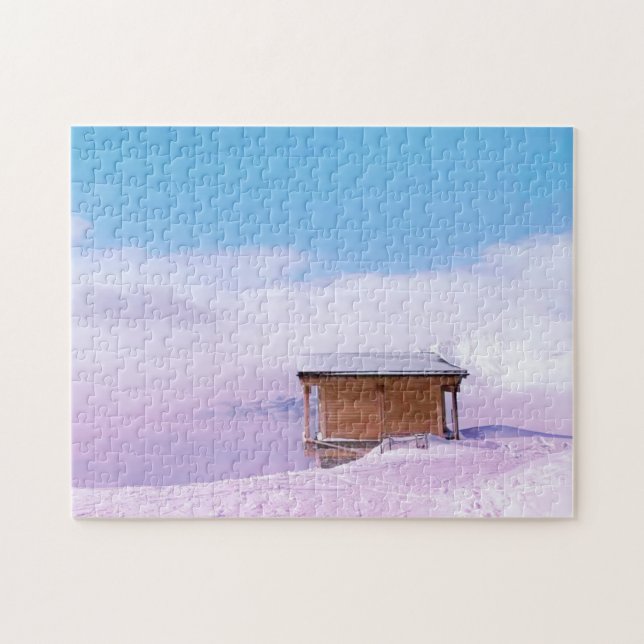 French Snow Mountain Hut  Jigsaw Puzzle (Horizontal)