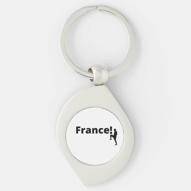 French soccer  keychain (Front)