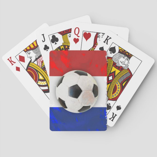 French Soccer Playing Cards (Back)