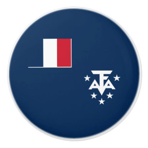 French Southern Antarctic Lands Ceramic Knob
