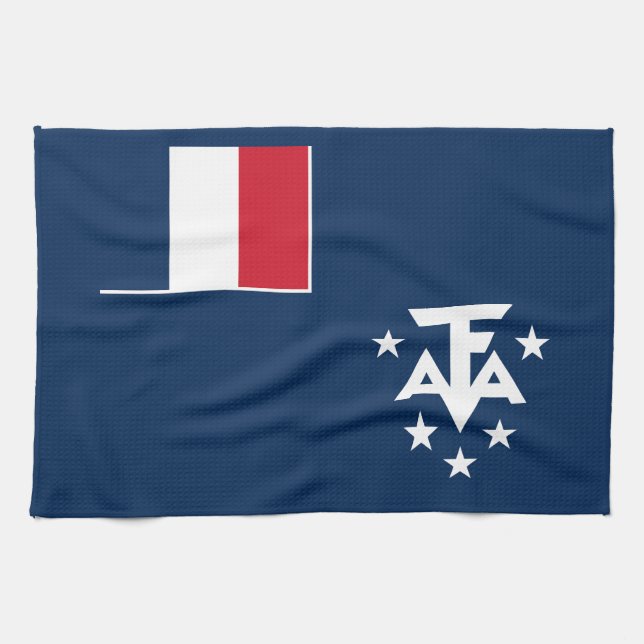 French Southern Antarctic Lands Kitchen Towel (Horizontal)