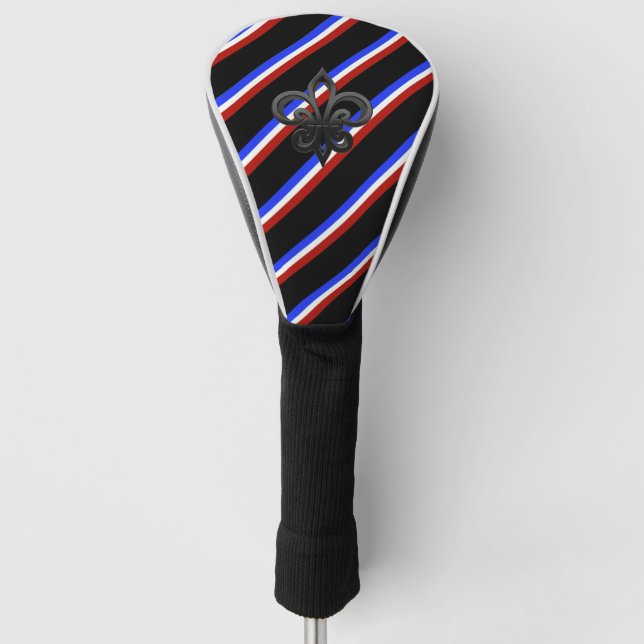 French stripes flag golf head cover (Front)
