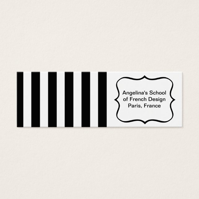 French Stripes in Black (Front)