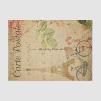 French Style Carte Postale Eiffel Tower Tissue Paper