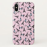 French Style Dressed Cat With Eiffel Tower Pattern Case-Mate iPhone Case<br><div class="desc">French style dressed cat with beret and striped frock with the Eiffel Tower. | © and ® Bigstock® - All Rights Reserved.</div>