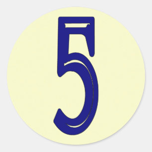 French Style House Numbers Sticker