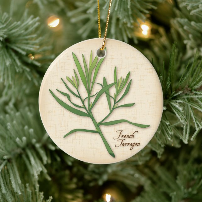French Tarragon Herb Ornament (Tree)