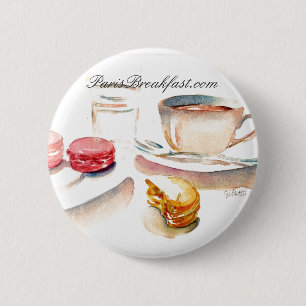 FRENCH TEA 2 INCH ROUND BUTTON