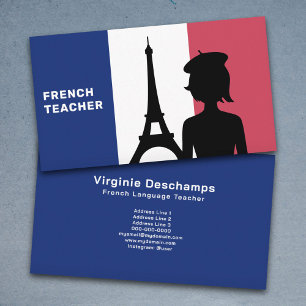 French Teacher Business Card