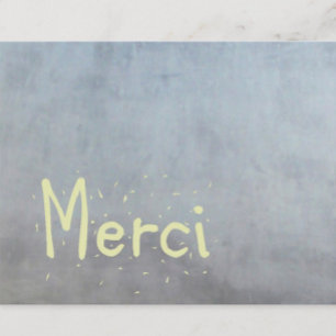 French Thank You Card. Merci. Card