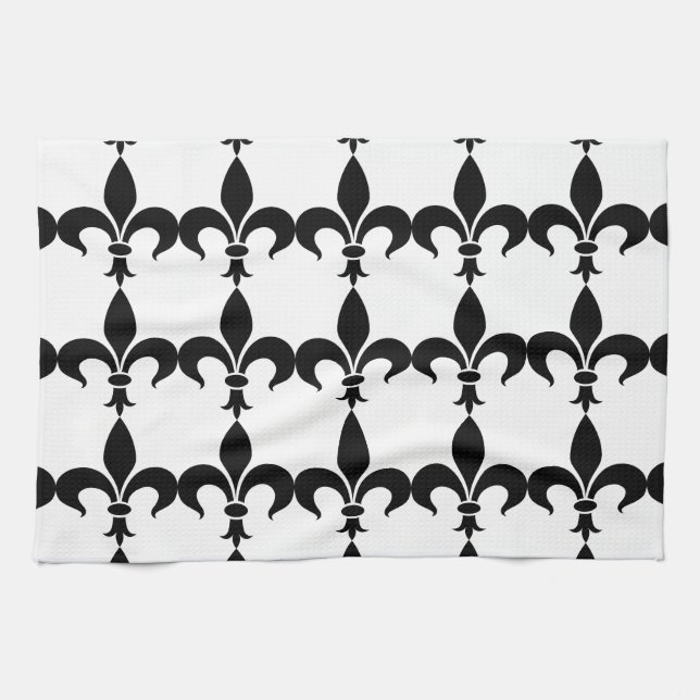 French Theme Fleur de Lis Kitchen Towels (Horizontal)