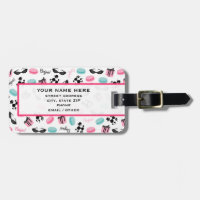 French Themed Luggage Tag