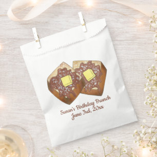 French Toast Butter and Syrup Diner Breakfast Food Favour Bag