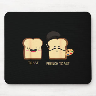 French Toast Funny Pun Novelty Mouse Pad