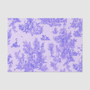 French toile de jouy blue and white decoupage tissue paper