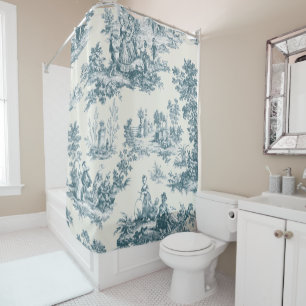French toile de jouy sage green elegant