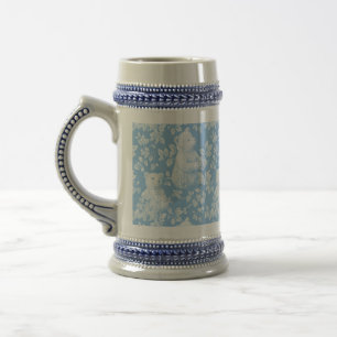 French Toile Floral Bear Baby Shower Beer Stein