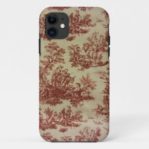 French Toile in Pink iPhone 11 Case