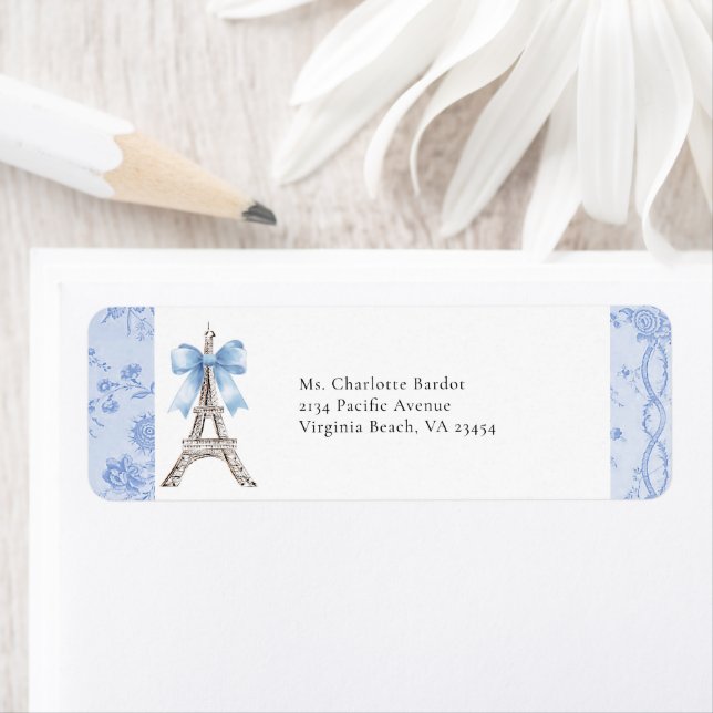 French Toile Paris - Retour Adresse Label (En situation)