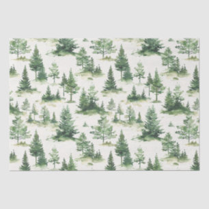 French Toile Trees Pattern Tissue Paper