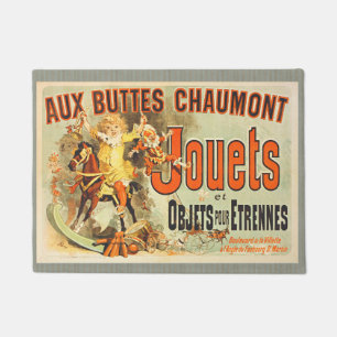 French Toy Joets Friends Vintage Poster   Doormat