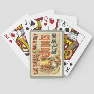 French Toy Joets Friends Vintage Poster   Playing Cards