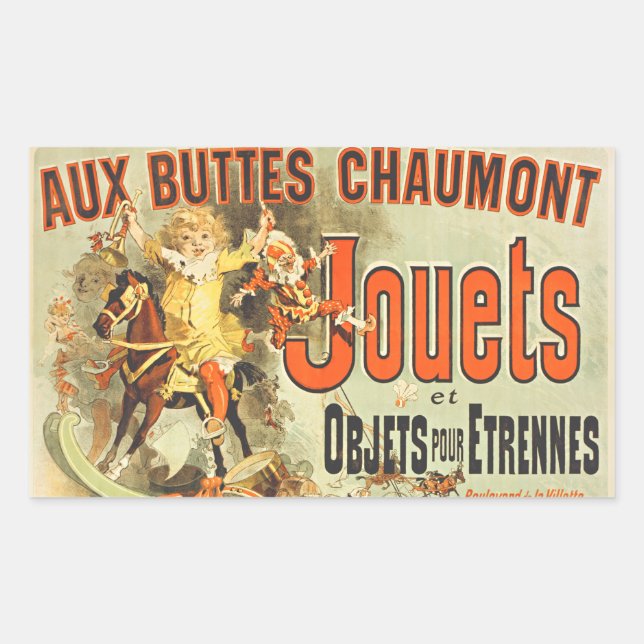 French Toy Joets Friends Vintage Poster   Sticker (Front)