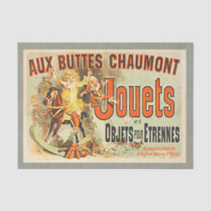 French Toy Joets Friends Vintage Poster   Tissue Paper