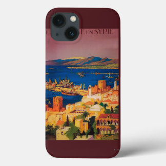 French Travel Poster, Touring in Syria iPhone 13 Case