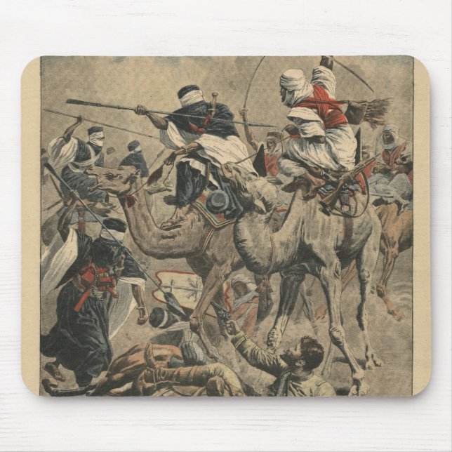 French troops in Sahara Mouse Pad (Front)