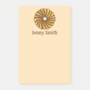 French Twist Doughnut Doughnut Personalized Post I Post-it Notes