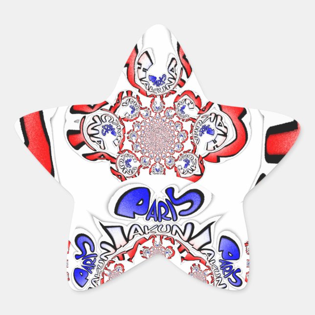 French Twist Hakuna Matata: Unique Cultural Blend  Star Sticker (Front)