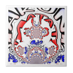 French Twist Hakuna Matata: Unique Cultural Blend Tile