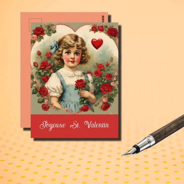 French  Valentine Day  Postcard (Creator Uploaded)