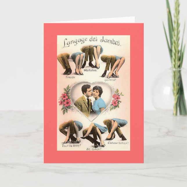 French Valentine Holiday Card (Front)