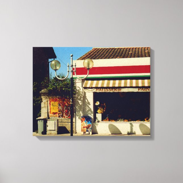 French Village Bakery Canvas Print (Front)