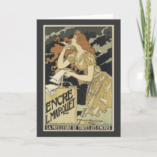 French Vintage Art Nouveau Card