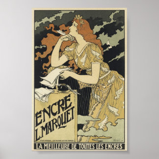 French Vintage Art Nouveau Poster