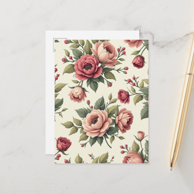 French Vintage Chic Postcard (Front/Back In Situ)