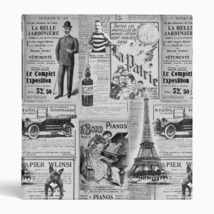 French Vintage Eiffel Binder