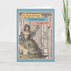 French Vintage Fashion Fantastc Birthday Card