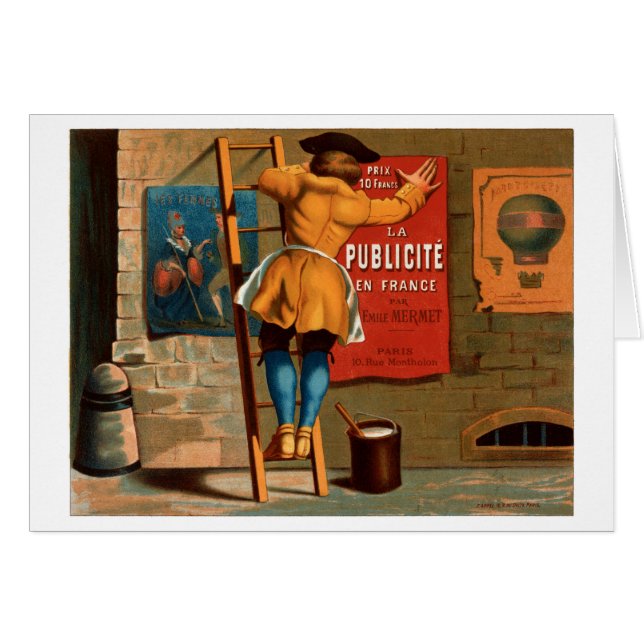 French Vintage Poster 1880 Restored (Front Horizontal)