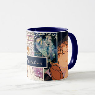 French Vintage Poster Art Collage Personalized Mug
