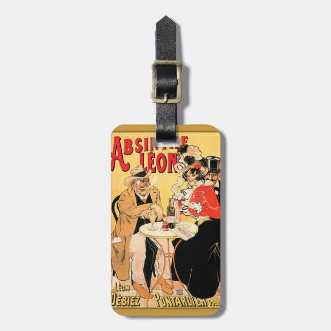 French vintage poster for Absinthe Luggage Tag (Front Vertical)