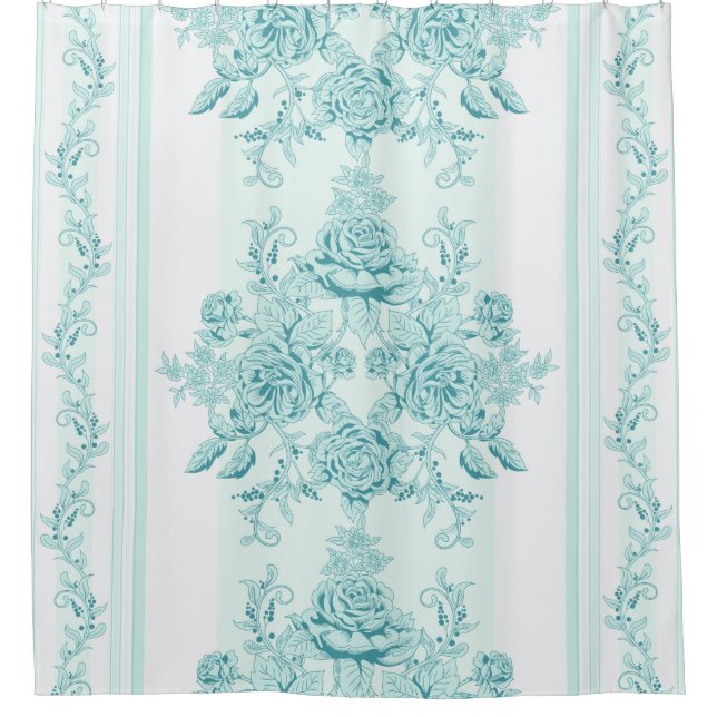 French,Vintage,shabby chic,pattern,victorian,turqu (Front)