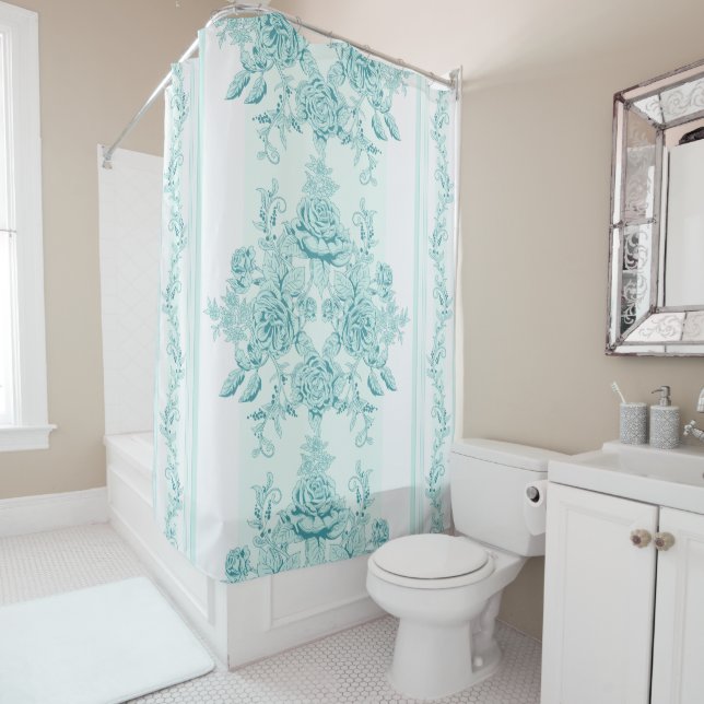 French,Vintage,shabby chic,pattern,victorian,turqu (In Situ)