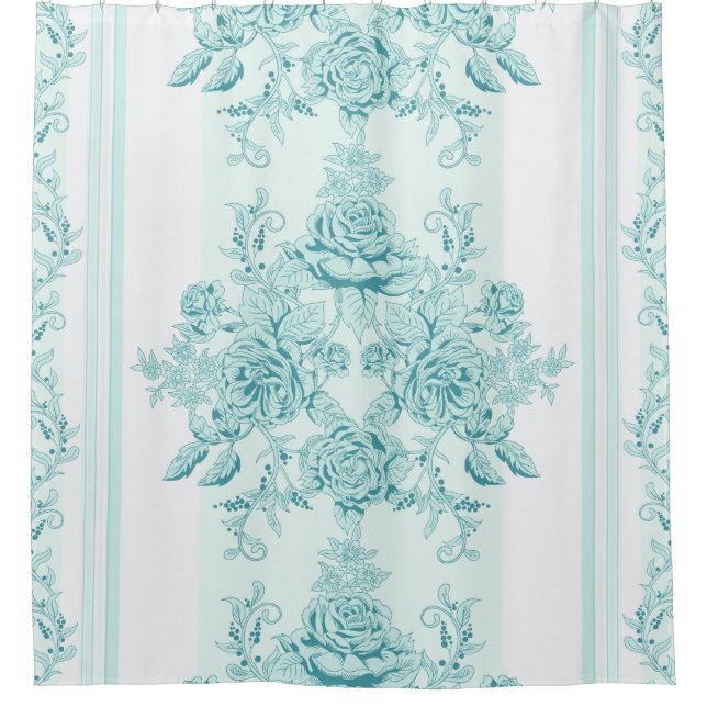 French,Vintage,shabby chic,pattern,victorian,turqu (Front)