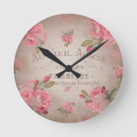 french vintage shabbychic roses pink floral