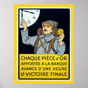French Vintage World War 1 Poster